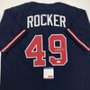 Autographed/Signed John Rocker Atlanta Blue Baseball Jersey PSA/DNA COA by Hall of Fame Sports Memorabilia