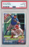 Graded 2015 Topps Javier Baez #315 Rookie RC Baseball Card PSA 10 Gem Mint