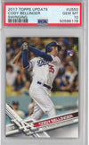 Graded 2017 Topps Update Cody Bellinger #US50 Swinging Rookie RC Baseball Card PSA 10 Gem Mint