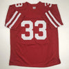 Autographed/Signed Ron Dayne Wisconsin Red College Football Jersey Tristar COA by Hall of Fame Sports Memorabilia