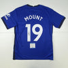 Autographed/Signed Mason Mount Chelsea FC Blue Soccer Futbol Jersey Beckett BAS COA #2