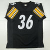 Autographed/Signed Jerome Bettis Pittsburgh Black Football Jersey JSA COA