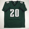 Autographed/Signed Brian Dawkins Philadelphia Green Football Jersey JSA COA