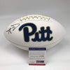 Autographed/Signed Aaron Donald Pittsburgh Panthers FS White Panel Logo Football PSA/DNA COA