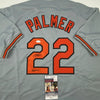 Autographed/Signed Jim Palmer HOF 1990 Baltimore Grey Baseball Jersey JSA COA by Hall of Fame Sports Memorabilia