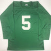 Autographed/Signed Paul Hornung Notre Dame Green College Football Jersey JSA COA