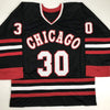 Autographed/Signed Ed Belfour Chicago Black Hockey Jersey JSA COA by Hall of Fame Sports Memorabilia