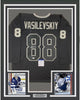 Framed Autographed/Signed Andrei Vasilevskiy 35x39 Tampa Bay Black Hockey Jersey PSA/DNA COA