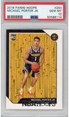 Graded 2018-19 Panini Hoops Michael Porter Jr. #254 Rookie RC Basketball Card PSA 10 Gem Mint
