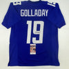 Autographed/Signed Kenny Golladay New York Blue Football Jersey JSA COA