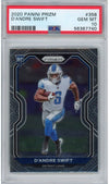 Graded 2020 Panini Prizm D'Andre Swift #358 Rookie RC Football Card PSA 10 Gem Mint