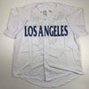 Autographed/Signed Joc Pederson Los Angeles LA White Baseball Jersey JSA COA