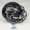 Autographed/Signed Roddy White Atlanta Falcons Full Size FS F/S Replica Football Helmet Beckett BAS COA