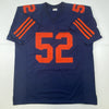 Autographed/Signed Khalil Mack Chicago Retro Blue Football Jersey JSA COA
