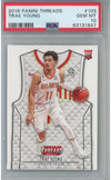 Graded 2018-19 Panini Threads Trae Young #103 Rookie RC Basketball Card PSA 10 Gem Mint