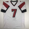 Autographed/Signed Michael Mike Vick Atlanta White Football Jersey PSA/DNA COA
