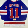 Autographed/Signed Mark Messier New York Blue Hockey Jersey Steiner Sports COA