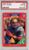 Graded 1989 Pro Set Troy Aikman #490 Rookie RC Football Card PSA 10 Gem Mint