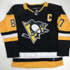 Autographed/Signed Sidney Crosby Pittsburgh Black Hockey Jersey PSA/DNA COA
