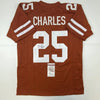 Autographed/Signed Jamaal Charles Texas Orange College Football Jersey JSA COA by Hall of Fame Sports Memorabilia