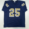 Autographed/Signed LeSean McCoy Pittsburgh Blue College Football Jersey JSA COA