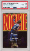 Graded 1995-96 Skybox Premium Kevin Garnett #233 Rookie RC Basketball Card PSA 10 Gem Mint