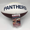 Autographed/Signed Aaron Donald Pittsburgh Panthers FS White Panel Logo Football JSA COA