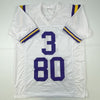 Autographed/Signed Odell Beckham Jr. & Jarvis Landry LSU White College Football Jersey JSA COA