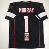 Autographed/Signed Kyler Murray Arizona Black Football Jersey JSA COA