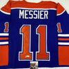 Autographed/Signed Mark Messier Edmonton Blue Hockey Jersey JSA COA by Hall of Fame Sports Memorabilia