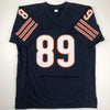 Autographed/Signed Mike Ditka Chicago Blue Football Jersey JSA COA by Hall of Fame Sports Memorabilia