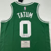 Autographed/Signed Jayson Tatum Boston Celtics Green Basketball Jersey Fanatics COA by Hall of Fame Sports Memorabilia