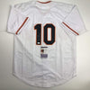 Autographed/Signed Evan Longoria San Francisco White Baseball Jersey JSA COA
