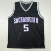 Autographed/Signed De'Aaron Fox Sacramento Black Basketball Jersey Beckett BAS COA