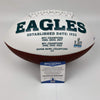 Autographed/Signed Michael Mike Vick Philadelphia Eagles Full Size F/S White Panel Logo Football Beckett BAS COA