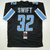 Autographed/Signed D'Andre Swift Detroit Black Football Jersey JSA COA