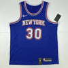 Autographed/Signed Julius Randle New York Knicks Blue Basketball Jersey Fanatics COA