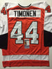 Autographed/Signed Kimmo Timonen Philadelphia Orange Hockey Jersey JSA COA by Hall of Fame Sports Memorabilia