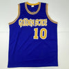 Autographed/Signed Tim Hardaway Golden State Blue Basketball Jersey JSA COA