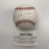Autographed/Signed Carlos Correa Rawlings Official Major League Baseball ROML Tristar COA Auto