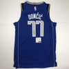 Autographed/Signed Luka Doncic Dallas Blue Basketball Jersey PSA/DNA COA
