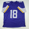 Autographed/Signed Justin Jefferson Minnesota Purple Football Jersey JSA COA