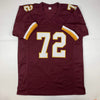 Autographed/Signed Dexter Manley Washington Burgundy Football Jersey JSA COA by Hall of Fame Sports Memorabilia