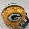 Autographed/Signed Jim Taylor HOF 76 Green Bay Packers Football Mini Helmet JSA COA