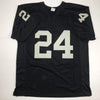Autographed/Signed Johnathan Abram Las Vegas Oakland Black Football Jersey JSA COA
