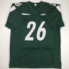Autographed/Signed Le'Veon LeVeon Bell New York Green Football Jersey JSA COA