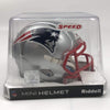 Autographed/Signed Julian Edelman New England Patriots Football Mini Helmet Beckett BAS COA