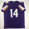 Autographed/Signed Stefon Diggs Minnesota Purple Football Jersey Beckett BAS COA by Hall of Fame Sports Memorabilia