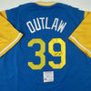Autographed/Signed Kevin Kiermaier Tampa Bay Outlaw Players Weekend Baseball Jersey PSA/DNA COA