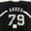 Autographed/Signed Jose Abreu Chicago Sox Black Baseball Jersey PSA/DNA COA